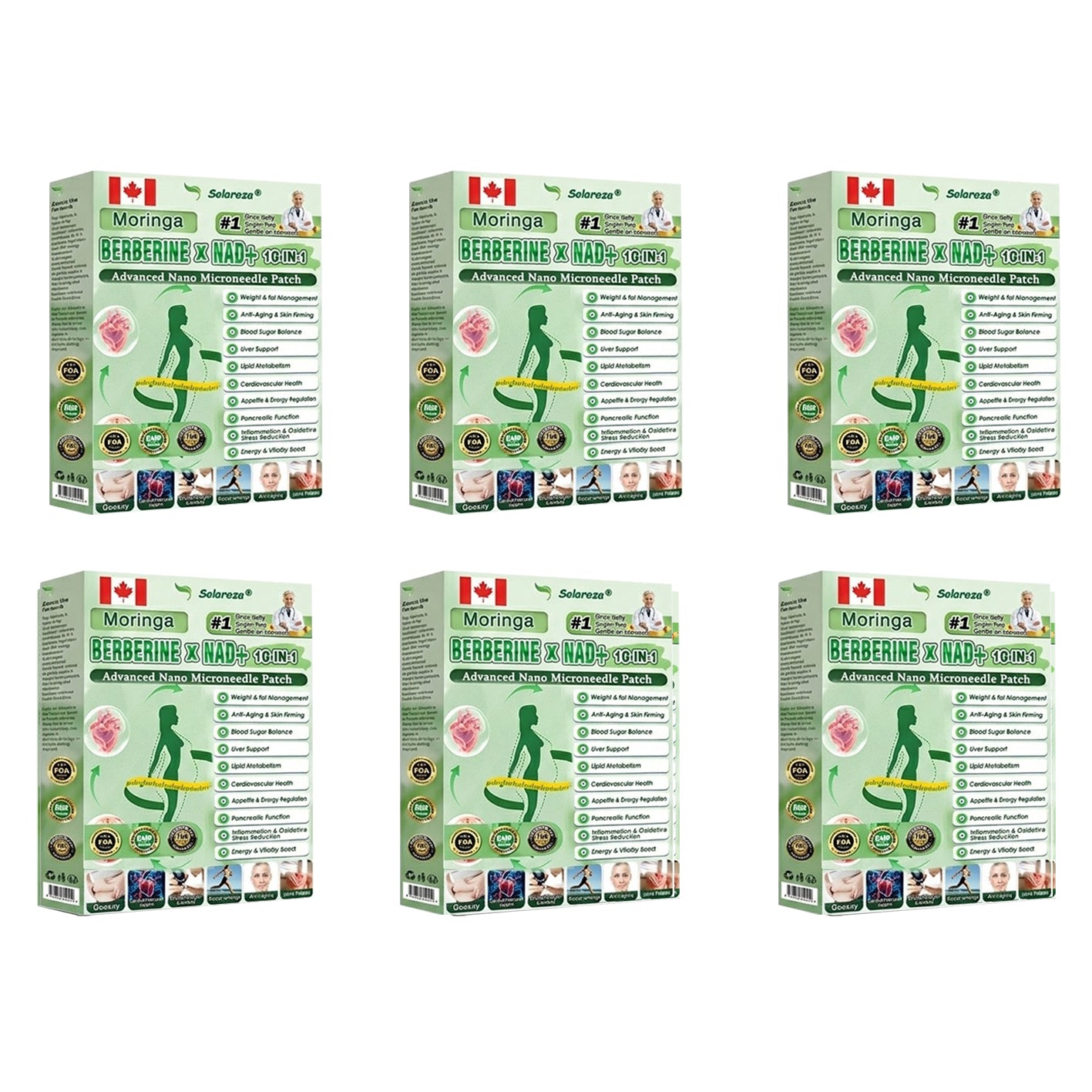 ✨Official Store | 🍋 Solaroza® Moringa & Berberine 10-IN-1 Advanced Nano Microneedle 1 Patch (Once Daily, visible changes in 7 days) ✅ Obesity, Diabetes, Sleep Apnea, And Joint Issues-1