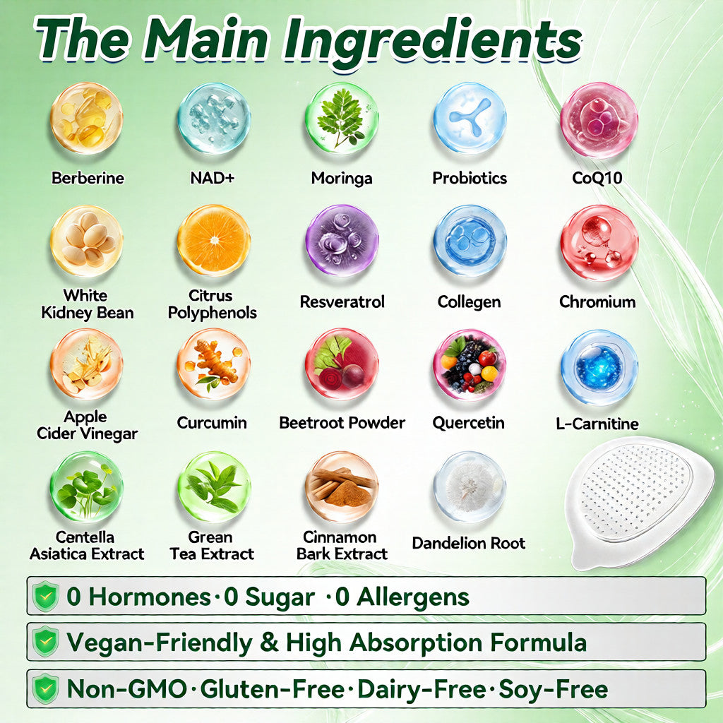 ✨Official Store | 🍋 Solaroza® Moringa & Berberine 10-IN-1 Advanced Nano Microneedle 1 Patch (Once Daily, visible changes in 7 days) ✅ Obesity, Diabetes, Sleep Apnea, And Joint Issues-1