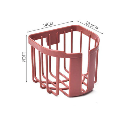 Punch-Free Wall-Mounted Toilet Paper Holder with Shelf